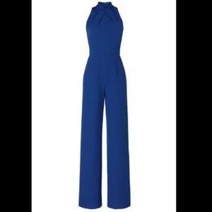 Black Halo Size 6 Cobalt Blue Zana Wide Leg Jumpsuit